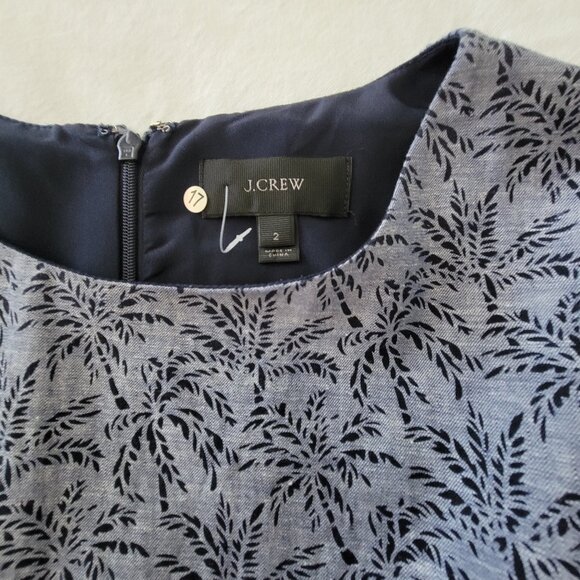 NWOT J. Crew Blue Drop Waist - Picture 6 of 10